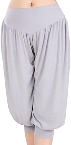 Geval Women's Absolute Work Out Capri Yoga Pants(Silvery Grey,XS)