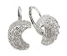Half Moon Pave CZ Earrings