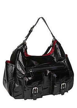 Amy Michelle Sweet Pea Slouch Diaper Bag Diaper Bags, Black
