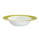 Rachael Ray Dinnerware Curly-Q Pasta Bowl Set, 4-Piece, Green
