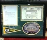 Green Bay Packers Stock Certificate Frame From Art and More