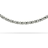 Sterling Silver Hugs and Kisses Necklace