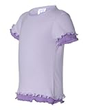 Toddler Contrast Color Double Ruffle T-Shirt