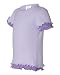 Toddler Contrast Color Double Ruffle T-Shirt