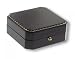 Black Fancy Ring Box with Gold Accents - Fits Any Ring