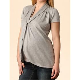 Buy A Pea in the Pod: Short Sleeve Cascade Maternity Cardigan by A Pea in the Pod