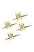 Solid 14k Gold and Diamond Stud Set (4)