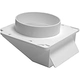 Lambro 143W White Plastic Under Eave Vent, 4-Inch