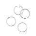 Sterling Silver Closed 12mm Jump Rings Links 18 Gauge (x4)