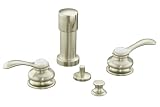 KOHLER K-12286-4-BN Fairfax Bidet Faucet, Vibrant Brushed Nickel