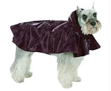 Doggie Duds Feather Raincoat Wine Xx Sm