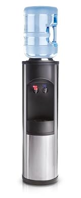 Pure Water Dispenser 100 Series - Stainless Steel Top Loading Hot and Cold Water Cooler