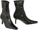 RAMPAGE Trish Stretch Zip-Up Ankle Boots [TRISH], Black, 8