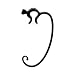 Alessi Minou Purse Hook Black