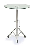 Adesso WK2891 Jazz Adjustable Table Steel/Glass 22