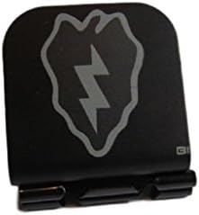 25th Infantry Division Patch Laser Etched Hat Clip Black