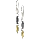 GURHAN Wheat Hook Long Dark and White Silver with G