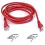 CABLE,CAT6,UTP,RJ45M/M,50',RED,PATCH,SNAGLESS