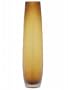 Aussem Glassware 104592 Amber Etched Vase-Large