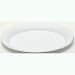 White Plastic Basket Weave Platter - 17 x 14 1/2