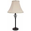 Wrought Iron Cage Table Lamp - Black