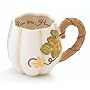 Beautiful Fall/Autumn Pumpkin Shape Coffee Mug/Cup Accented With Fall Leaf Design Wonderful Thanksgiving Decor