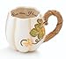Beautiful Fall/Autumn Pumpkin Shape Coffee Mug/Cup Accented With Fall Leaf Design Wonderful Thanksgiving Decor