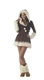 California Costumes Women’s Eskimo Kisses Costume,Brown/White,Small