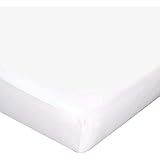 Carter's Jersey Knit Fitted Crib Sheet, White