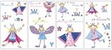 FAIRY PRINCESS APPLIQUES PEEL AND STICK