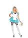 Sexy Womens Adult 2Pc. Enchanted Alice, Tutu Apron Dress And Matching Headband Leg Avenue Costume Halloween Outfit