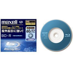 maxell ビデオカメラ用 BD-R 60分 HGハードコート仕様 1枚 BDR60.1P