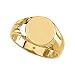 10k Yellow Gold Gents Signet Ring 13mm Sz 10