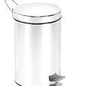 Polder 228531 5-2/7-Gallon Round Step Can, White