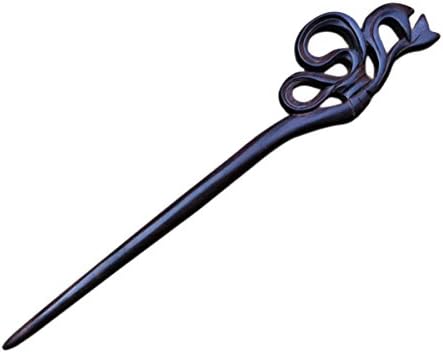 Babyla Fashion Handmade Carved Wood Hair Stick (Black 5)