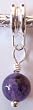 Murano Style Silver Plated Charm Dangle Fits Pandora Bead Pendant With Glass Purple Stone (1)