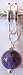 Silver Plated Charm Dangle Fits Pandora Bead Pendant With Glass Purple Stone (1)