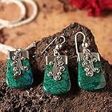 NOVICA Chrysocolla jewelry set, 'Renewal'