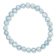 Blue Cultured Freshwater Pearl Stretch Bracelet