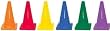 12" Bright Traffic Cones Set of 6 - Sports Exercise Equipment - Set