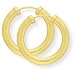 9ct 17mm Thick Sleeper Earrings. Beautiful presentation gift box and anonymous outer packaging. Money back if not 100% delighted