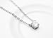 AAA Cubic Zirconia Crystal Ornate Round 6mmx6mm Zirconia Solitaire Pendant Necklace Fashion Jewelry for Women