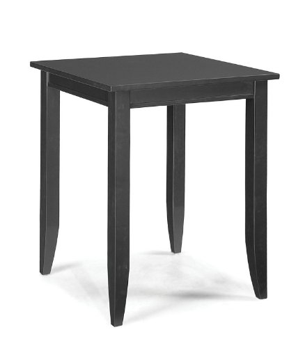 Counter Height Dining Table Casual Style in Ebony Finish