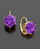 14k Gold Amethyst Leverback Earrings (6-3/8 ct. t.w.)