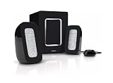 Philips - SPA4310/10 - Enceintes multimédias 2.1 pour MAC / PC - Télécommande filaire - Entrée mp3 / Sortie casque - 30 W