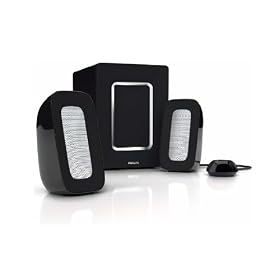 Philips - SPA4310/10 - Enceintes multim�dias 2.1 pour MAC / PC - T�l�commande filaire - Entr�e mp3 / Sortie casque - 30 W
