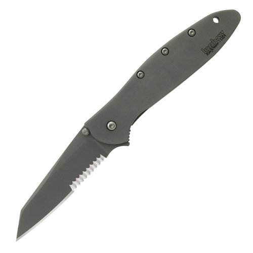 Kershaw 1660TGRYST Random Leek Knife with Partially Serrated Blade with SpeedSafe Kershaw 1660TGRYST Random Leek Knife with Partially Serrated Blade with SpeedSafe Hunting Knives