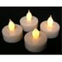 Set 4 Battery Operated Tealight Candles Flameless Heatless No Heat Candle Flickering Wickless Led Long Lasing Life Faux Wedding Holiday Party Light