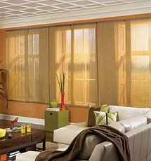 Bali Panel Track Solar Shades - Diamante, Lanai, Mist, Tropics, Vineyard & Weave
