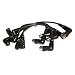 Set of 6 One Foot Cables ~ Male XLR Right Angle to Female XLR Right Angle